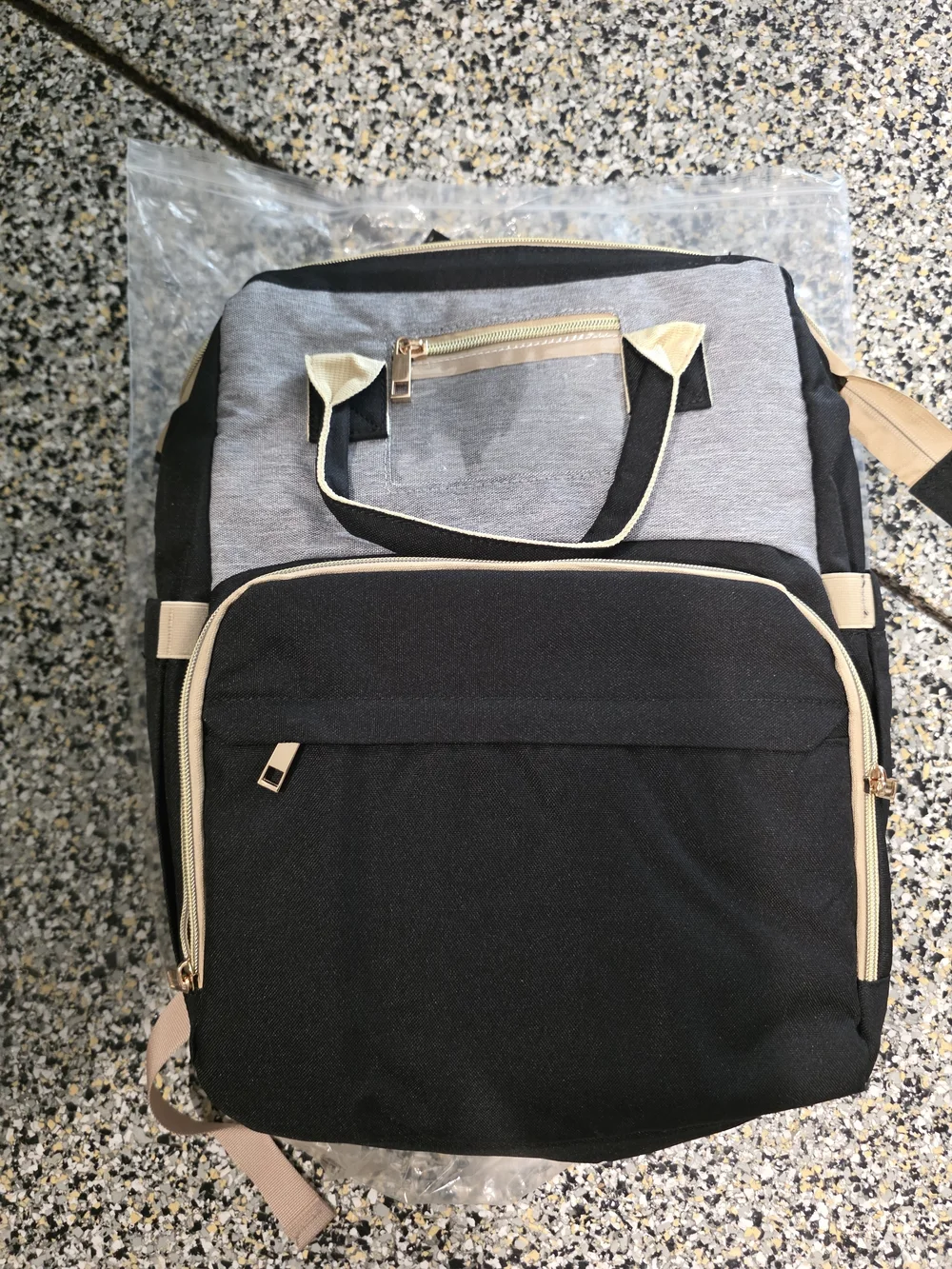Weibin Travel Diaper Bag/ Backpack With Infant Travel Bed